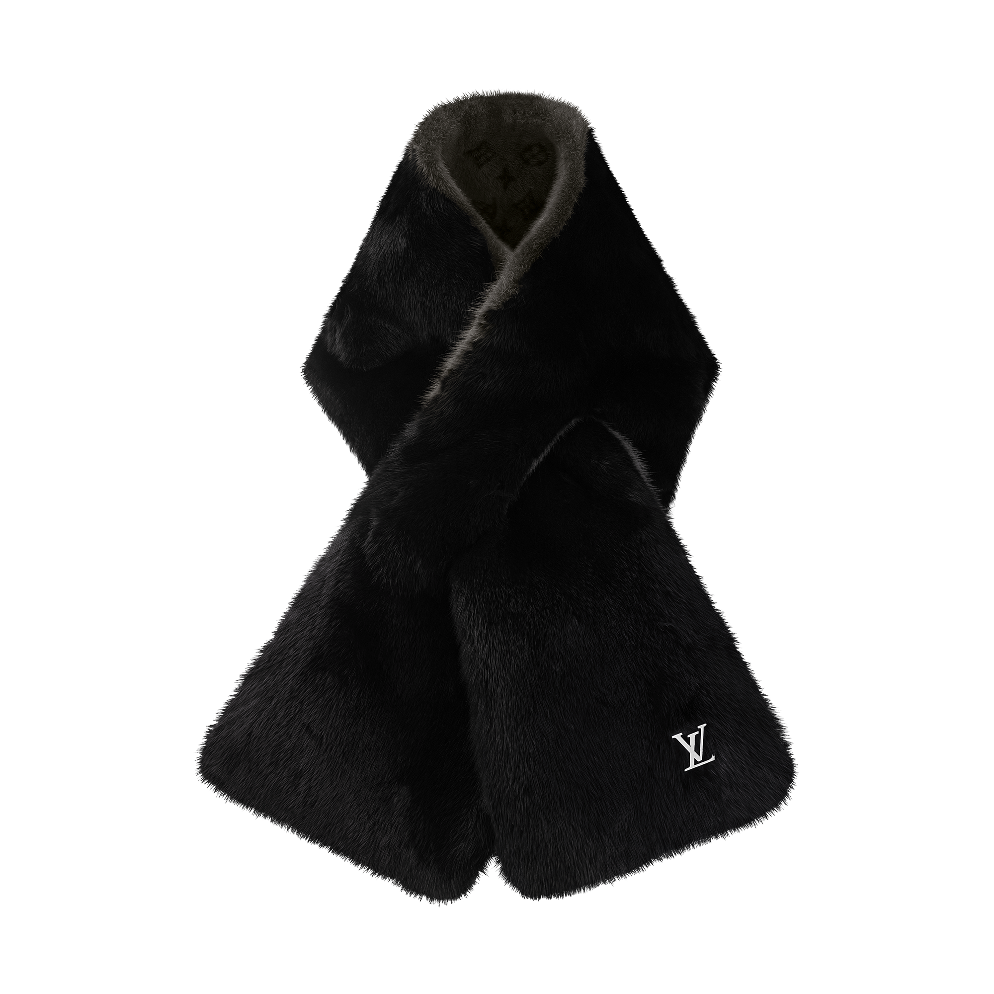 LOUIS VUITTON ブラックファーマフラー Monogram Reverso Fur Scarf S00 - Accessories | LOUIS VUITTON